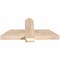 Ekena Millwork Eugene Smooth Timber Gable Bracket, Douglas Fir, 36"W x 16"H x 3 1/2"D x 5 1/2"F, 11/12 Pitch GBW036X16X0406EUG00SDF - alternate 2